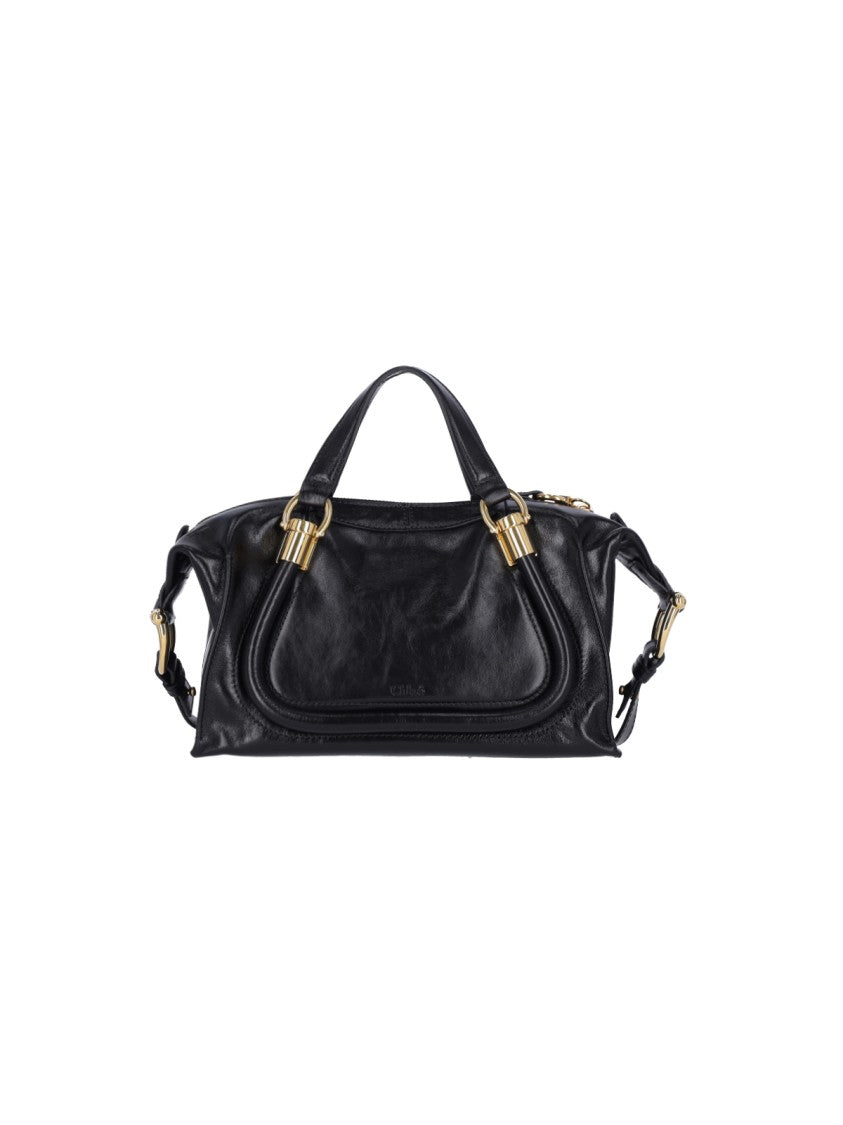 Chloé Paraty 24' Small Shoulder Bag – Black