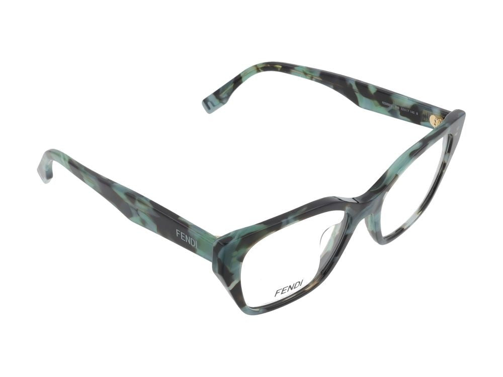 Maison Fendi Fe50001i Black Rectangular Frame Glasses