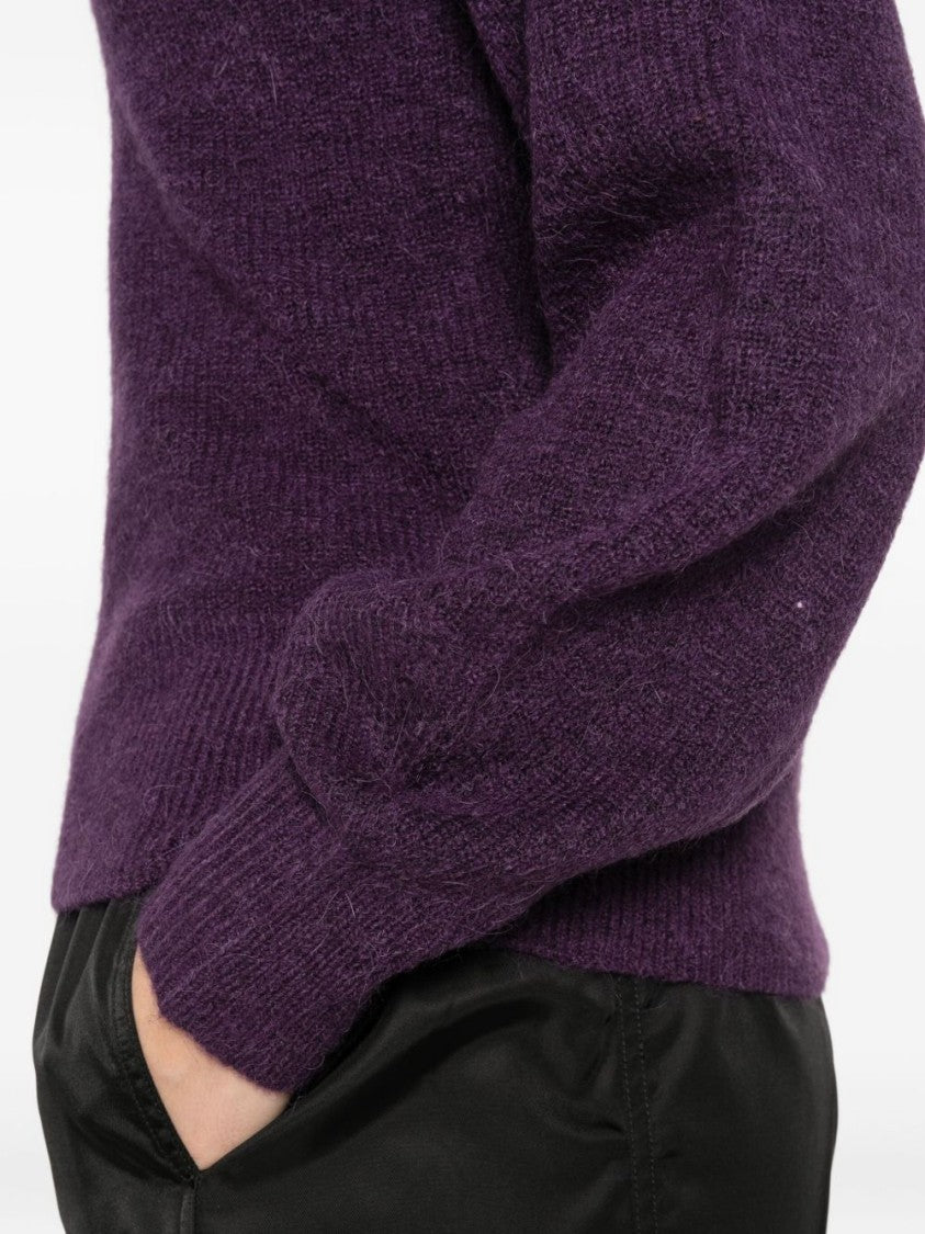 Twin-Set Relaxed Fit Sweater With Puffed Sleeves And Cropped Hem