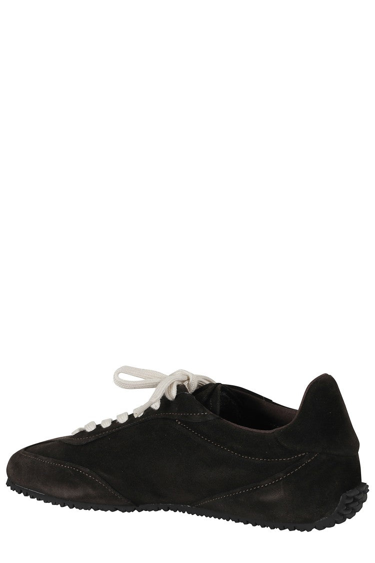 Axel Arigato Dark Brown Suede Daze Runner Sneakers