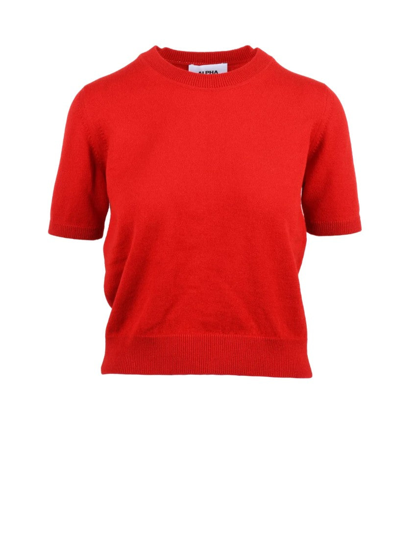 Alpha Studio Wool Under-Jacket Pullover With Crew Neck Design