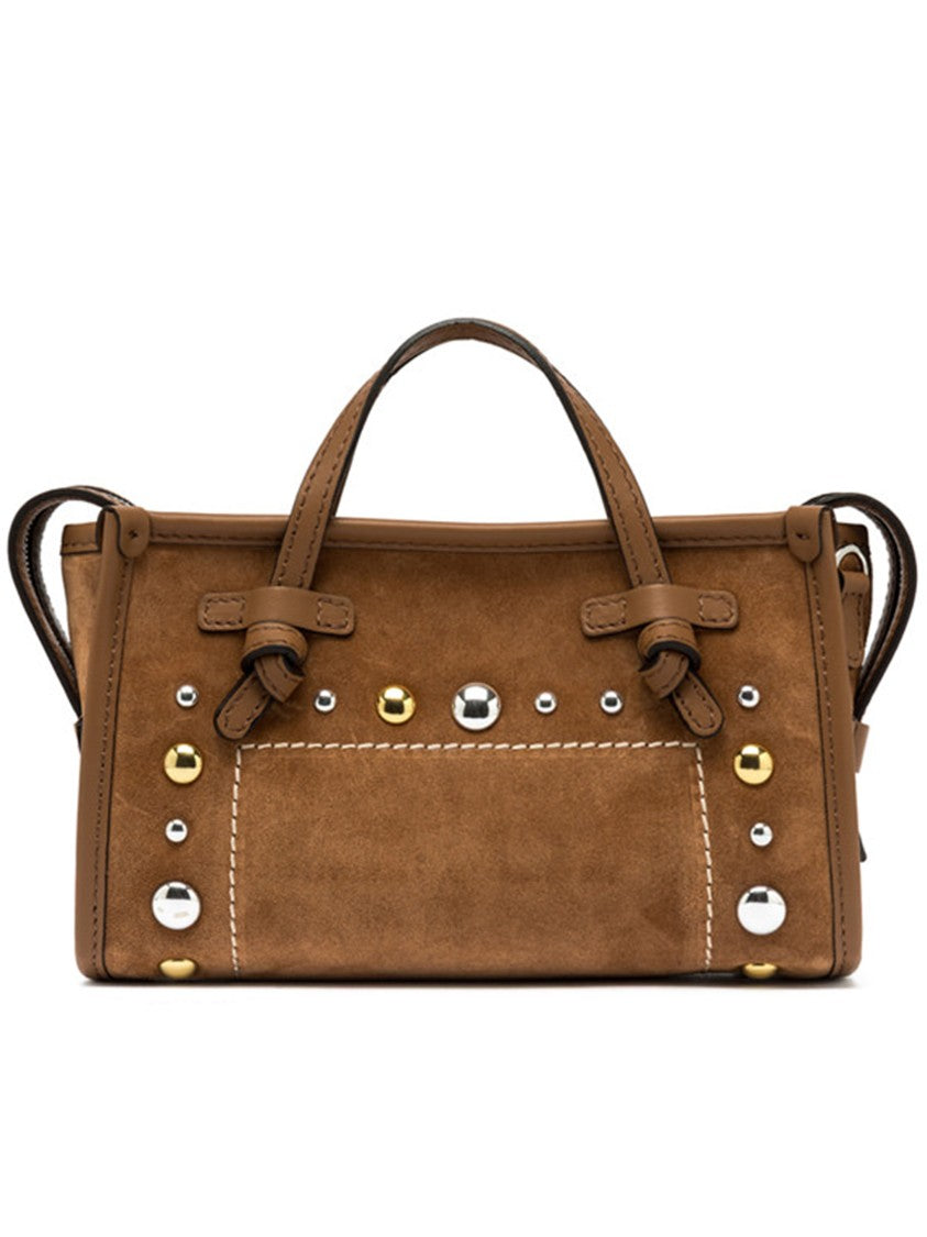 Gianni Chiarini Marcella Joy Brown Suede Studded Handbag
