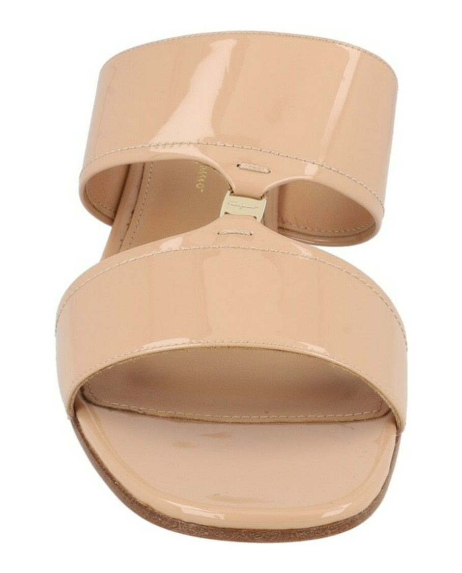 Ferragamo Tot 55 Patent Leather Sandals