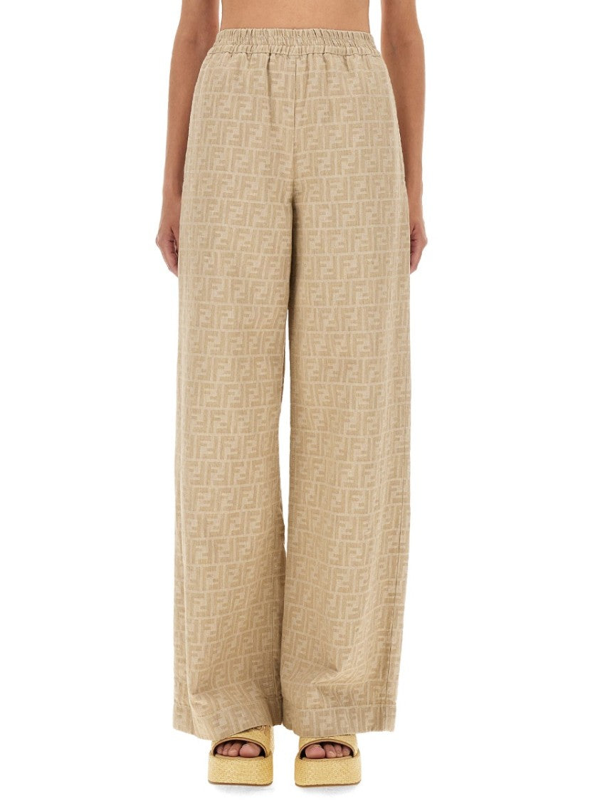 Fendi Ff Chambray Pants
