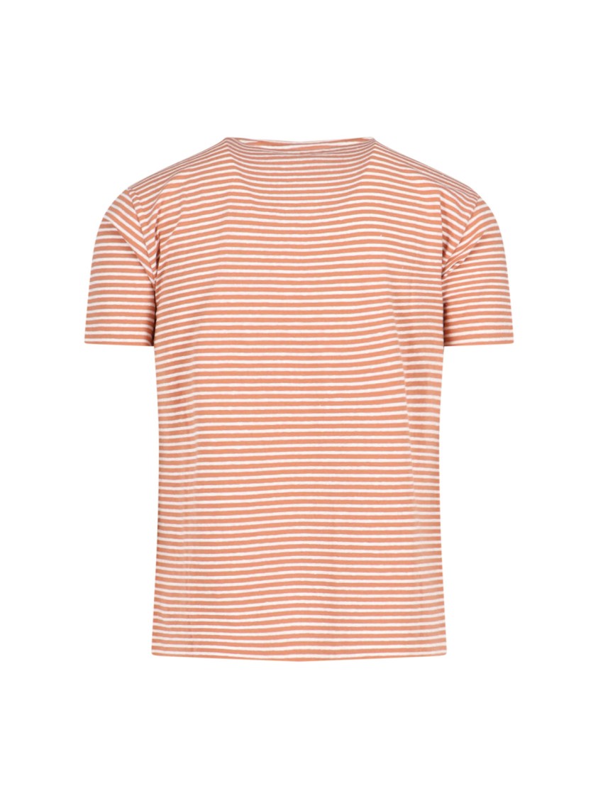 Valentino Chez' Striped T-Shirt – Orange