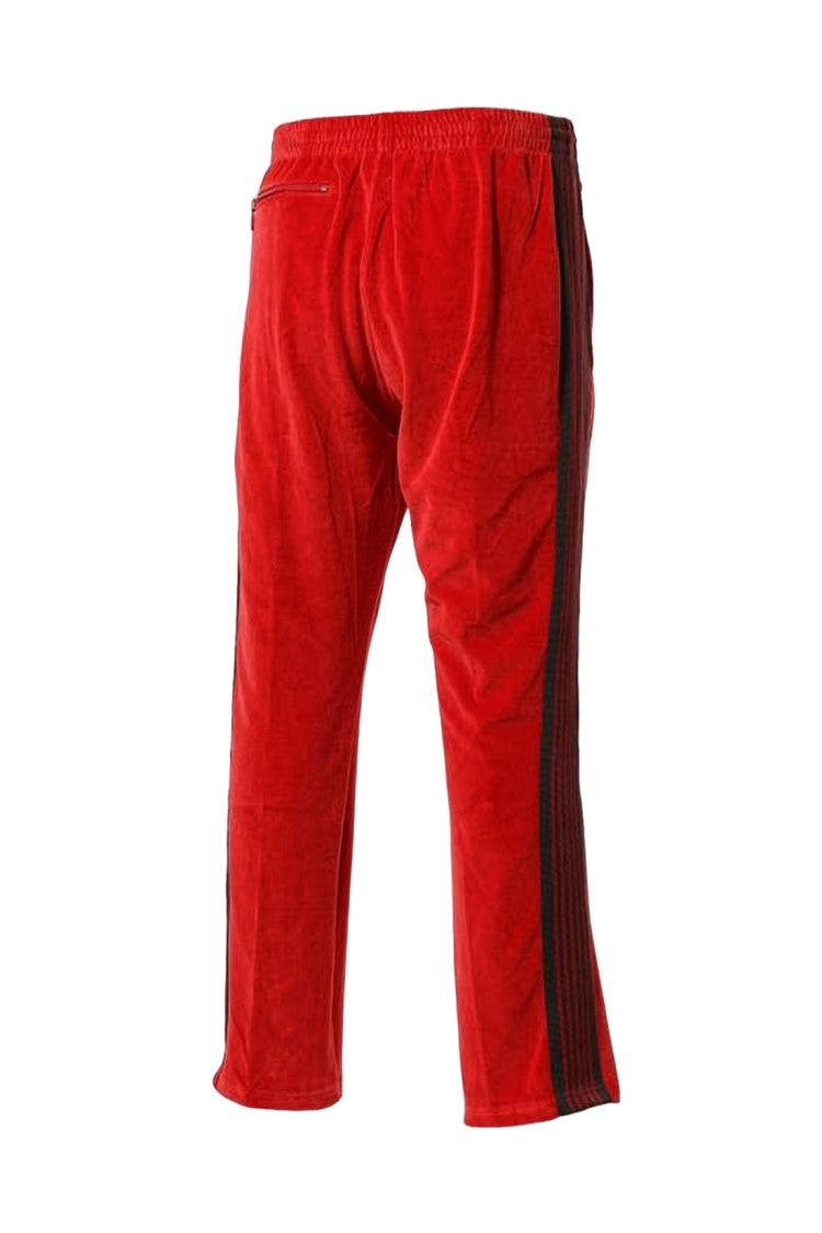 Needles Red Velour Jogger Pants