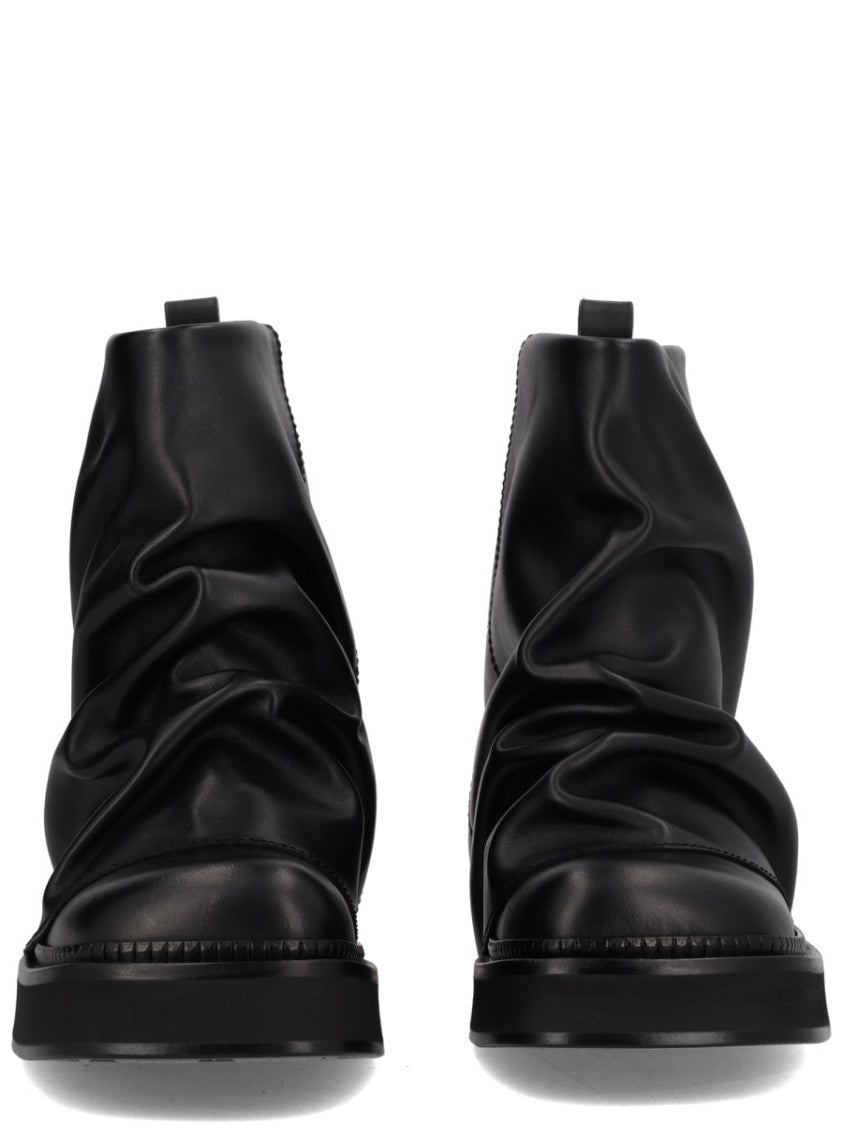 The Attico Combat Mini Robin Ruched Boots
