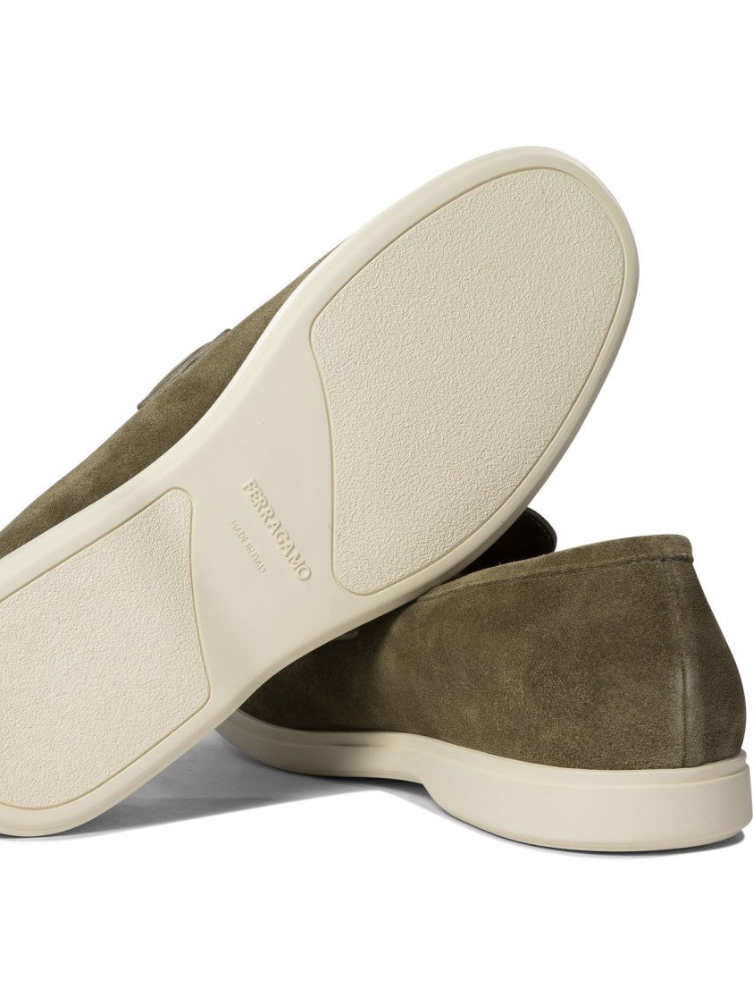 Ferragamo Refined Suede Loafers