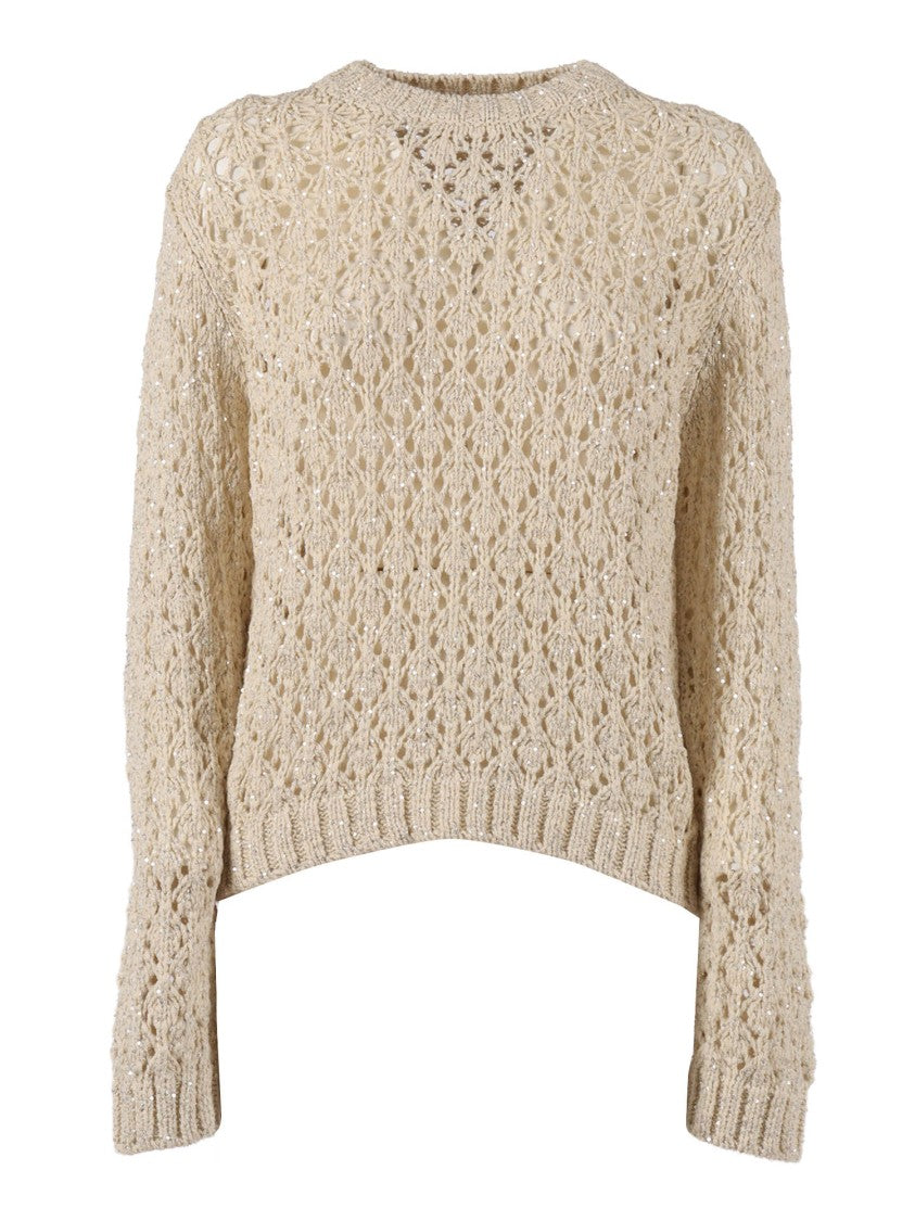 Fabiana Filippi Burro Sequined Diamond Sweater