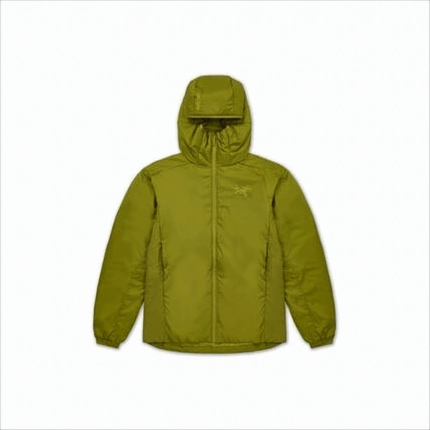 Arc'teryx Olive Green Insulated Jacket With Adjustable Hood