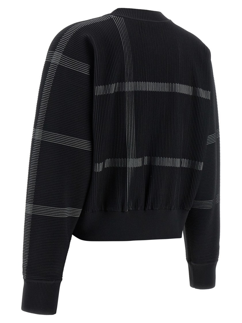 Pleats Please Issey Miyake Crossing Knit' Sweater