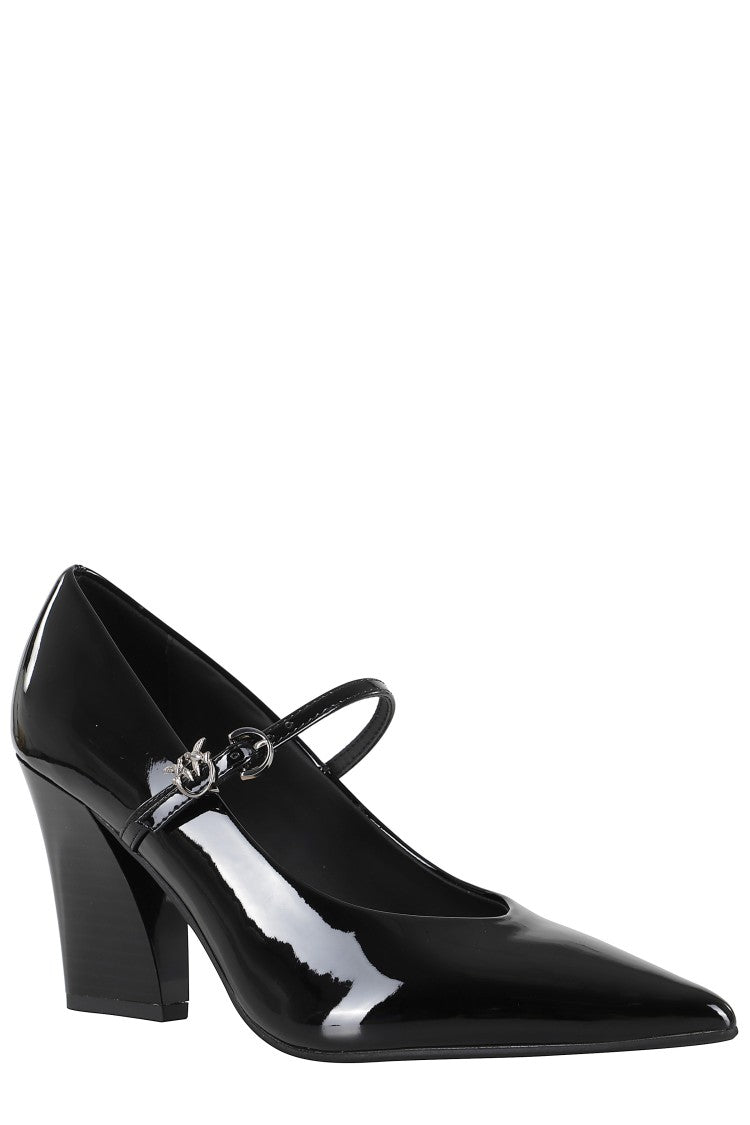 Pinko Viola 01 Patent Leather Pumps With Sculpted Heel