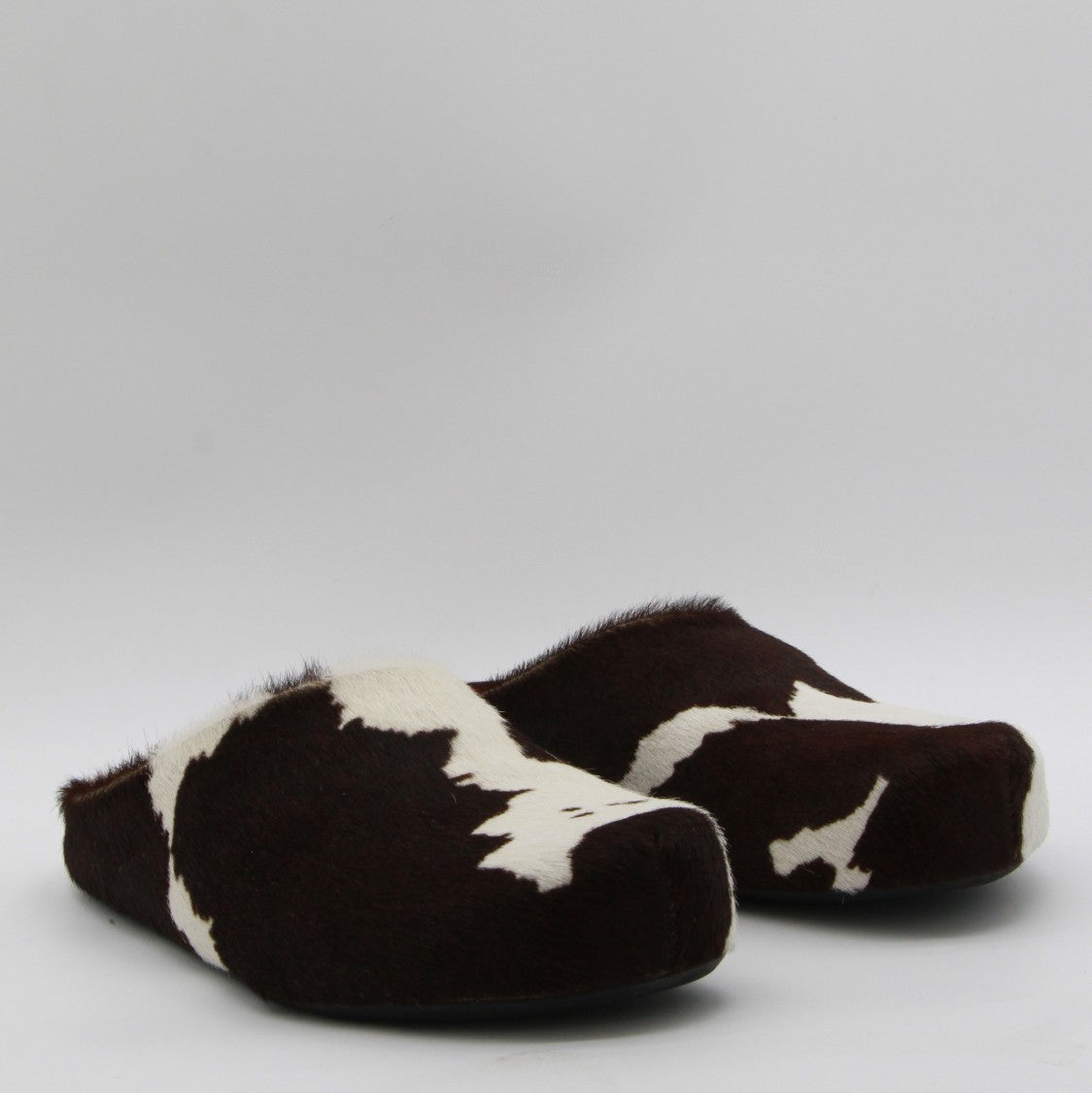 Marni Slip-On Sandals With Bold Cowhide Pattern