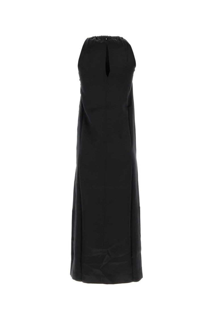 Loulou Studio Black Satin Morene Dress