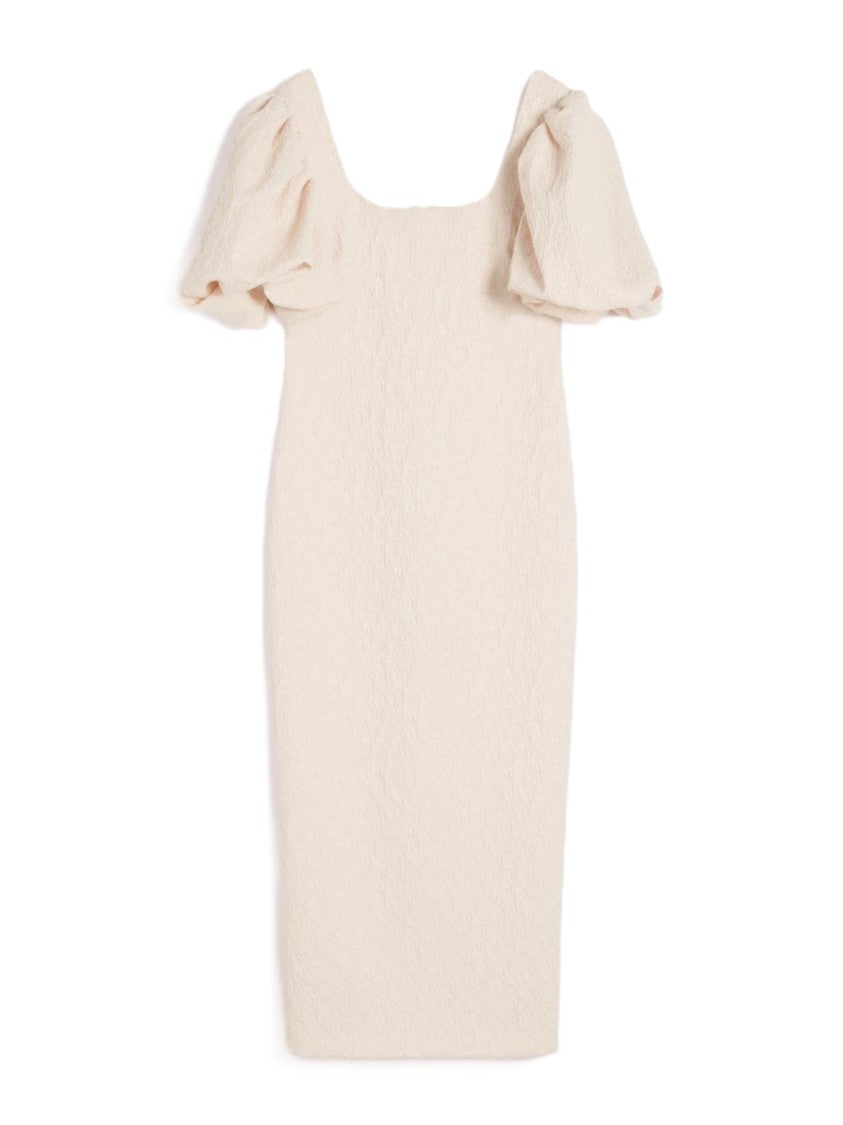 Max Mara Fitted Midi Dress With Textured Fabric