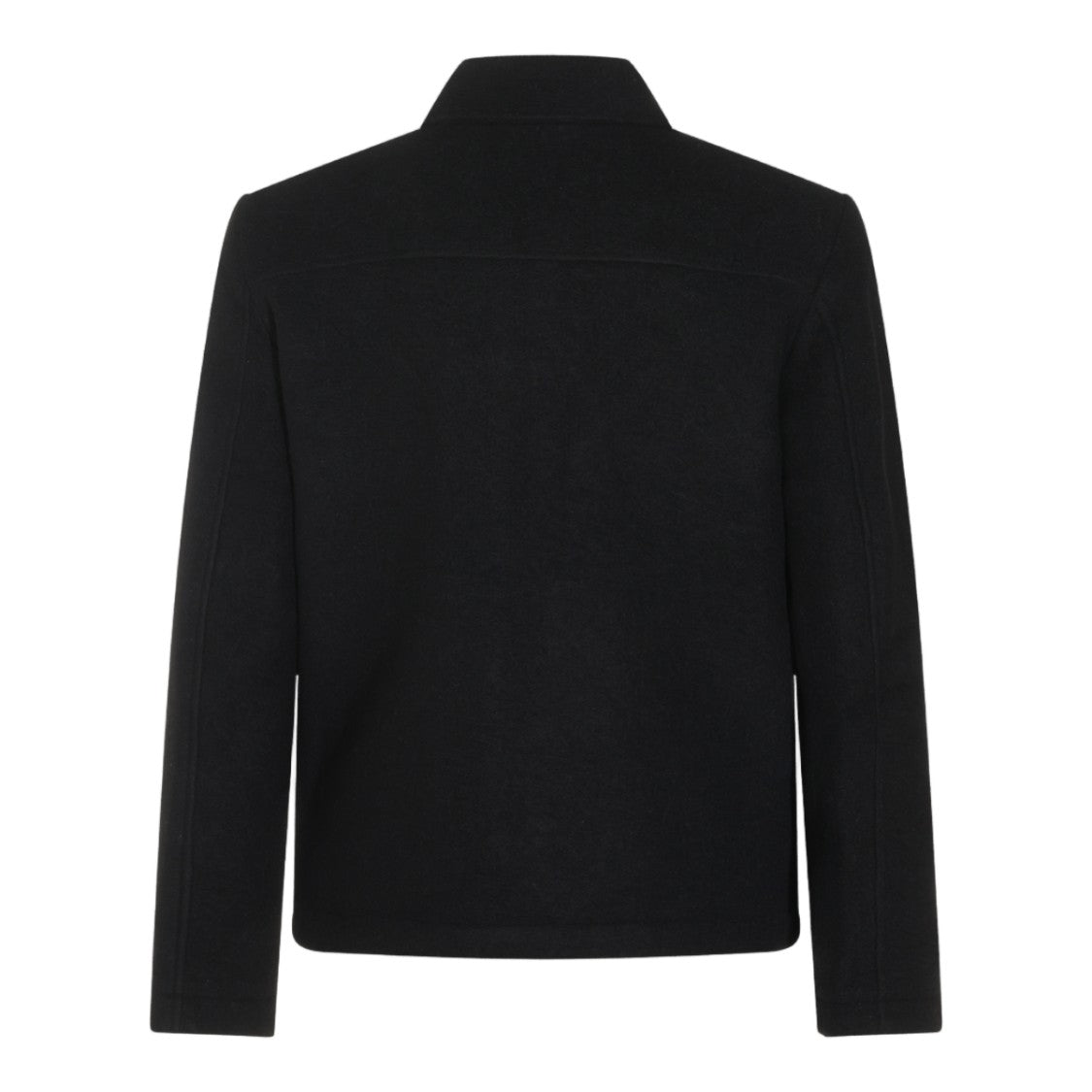 Nn.07 Textured Black Minimalist Casual Jacket