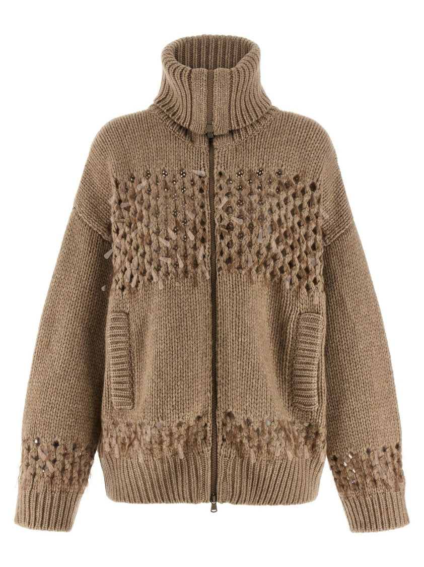 Brunello Cucinelli Drop Sequin Cardigan