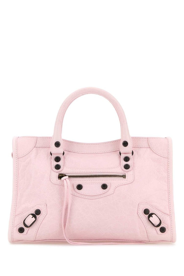 Balenciaga Light Pink Leather Small Le City Handbag