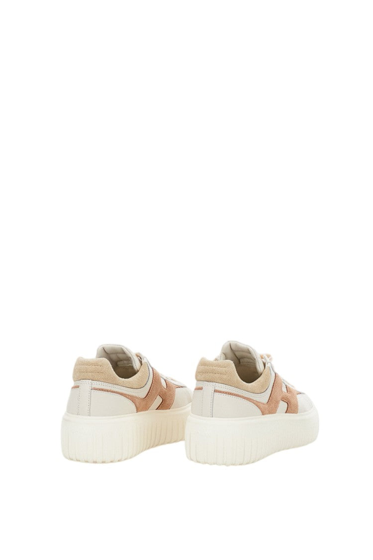 Hogan Nappa Leather Sneakers With Iconic H Striped Detail