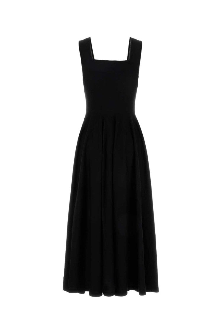 Khaite Black Wool Jodie Dress
