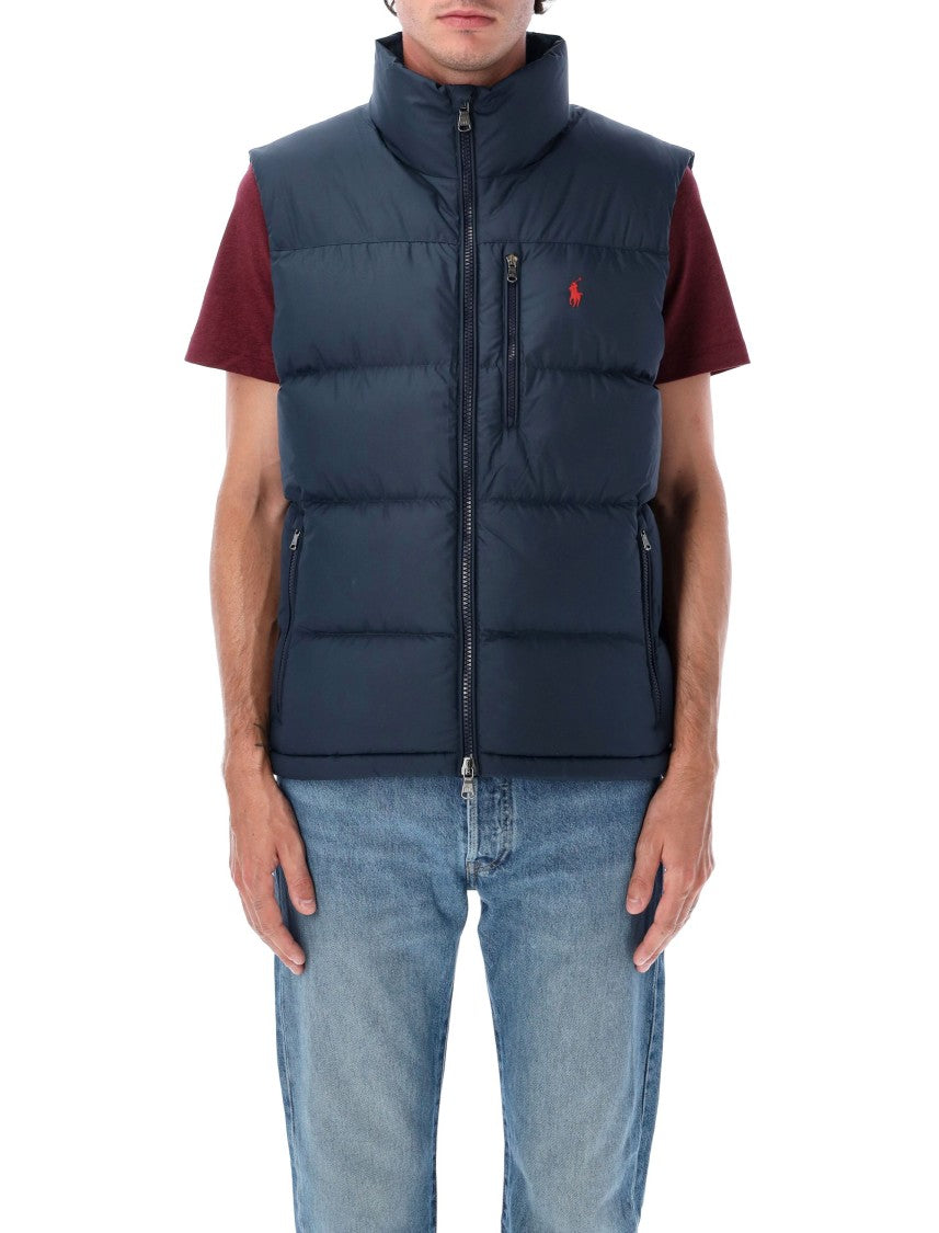 Polo Ralph Lauren Quilted Puffer Vest With High Collar
