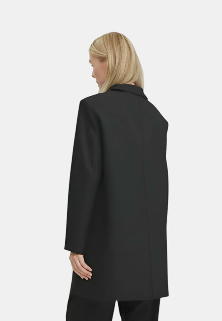 Max Mara Refined Black Coat With Classic Collar
