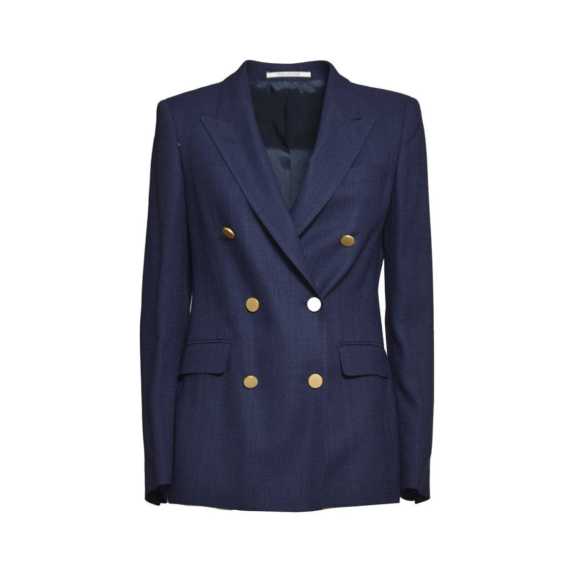 Tagliatore Paris Double Breasted Jacket In Blue Cotton