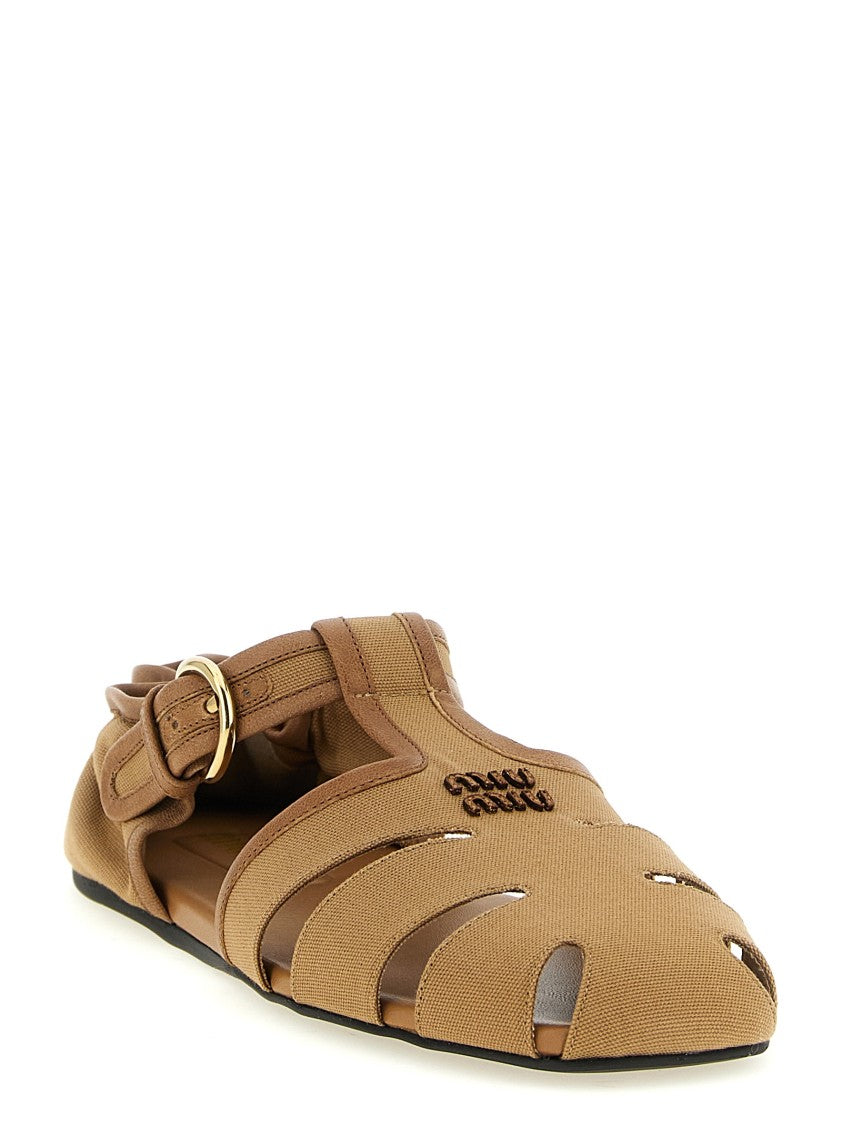 Miu Miu 'Ruches' Sandals