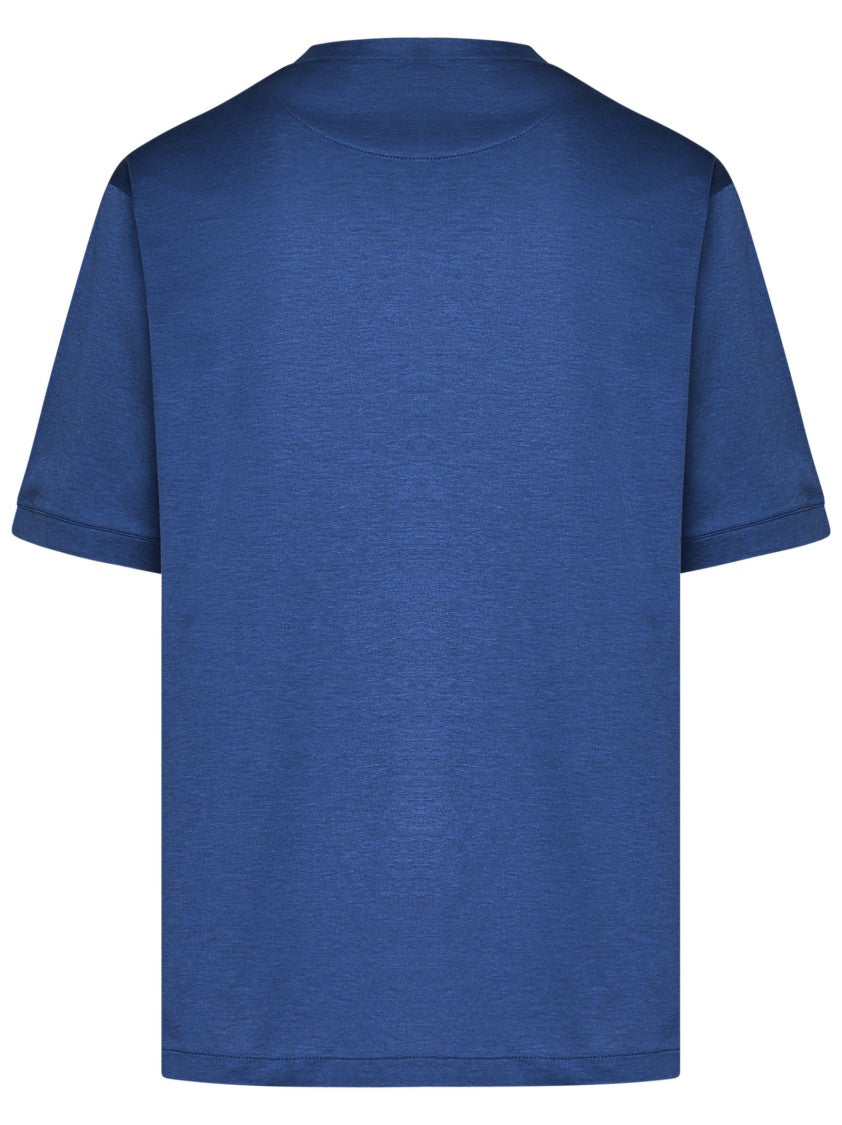Franzese Collection Nuvola Light Blue Cotton Jersey T-Shirt