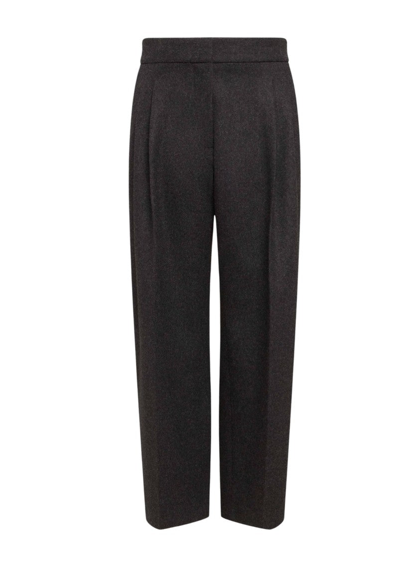 Alaïa Tailored Grey Trousers With High Waist