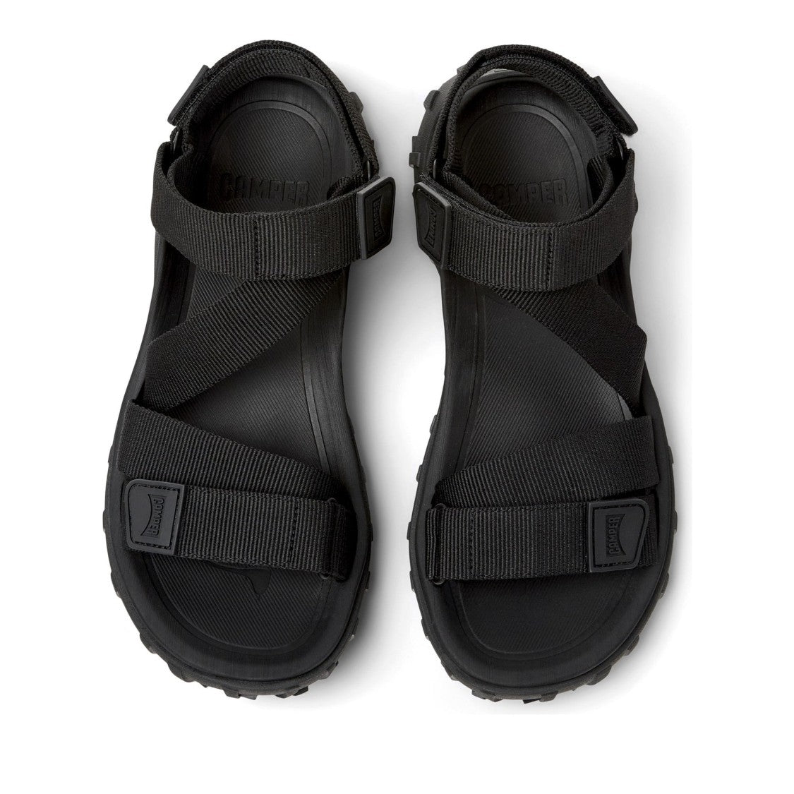Camper Black Lasted Open-Toe Sandals