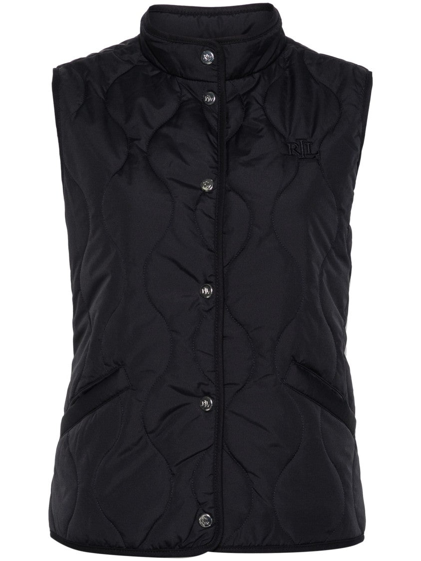 Lauren Ralph Lauren Quilted Insulated Vest With High Collar And Subtle Logo