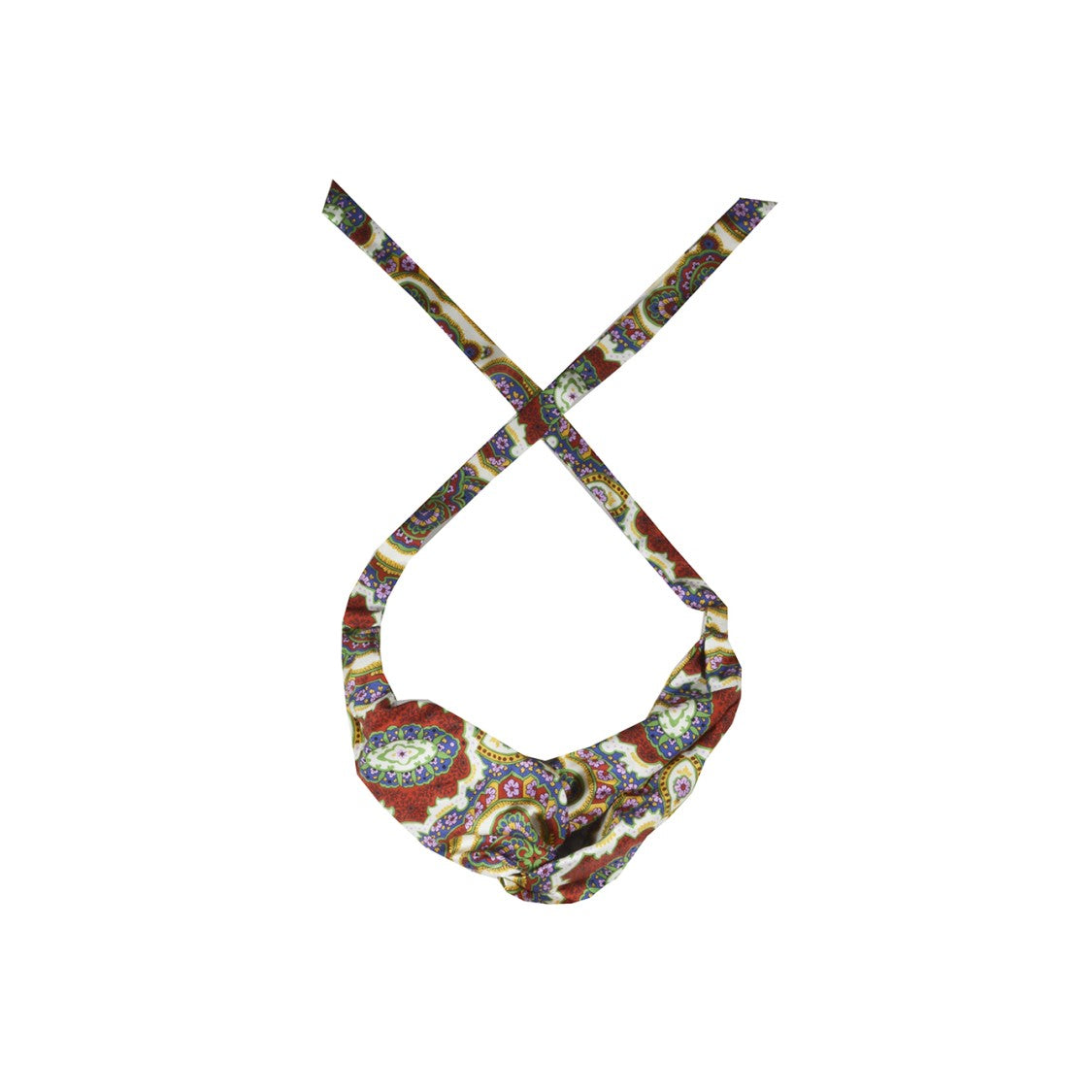 Etro Multicolored Silk Headband With Print Medallions