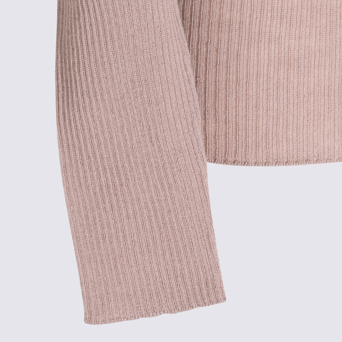 Rick Owens Fitted Silhouette Sweater With Turtleneck And Ribbed Texture