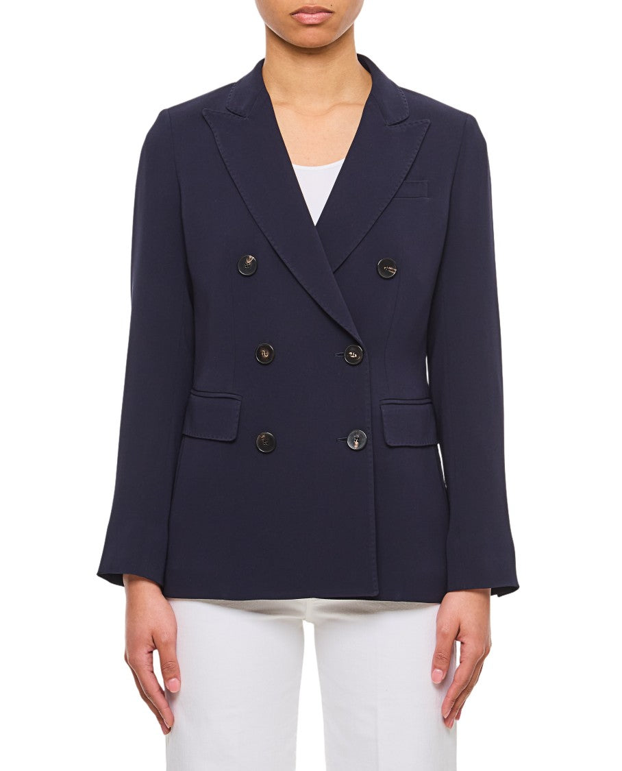 Alberto Biani Double-Breasted Cady Blazer