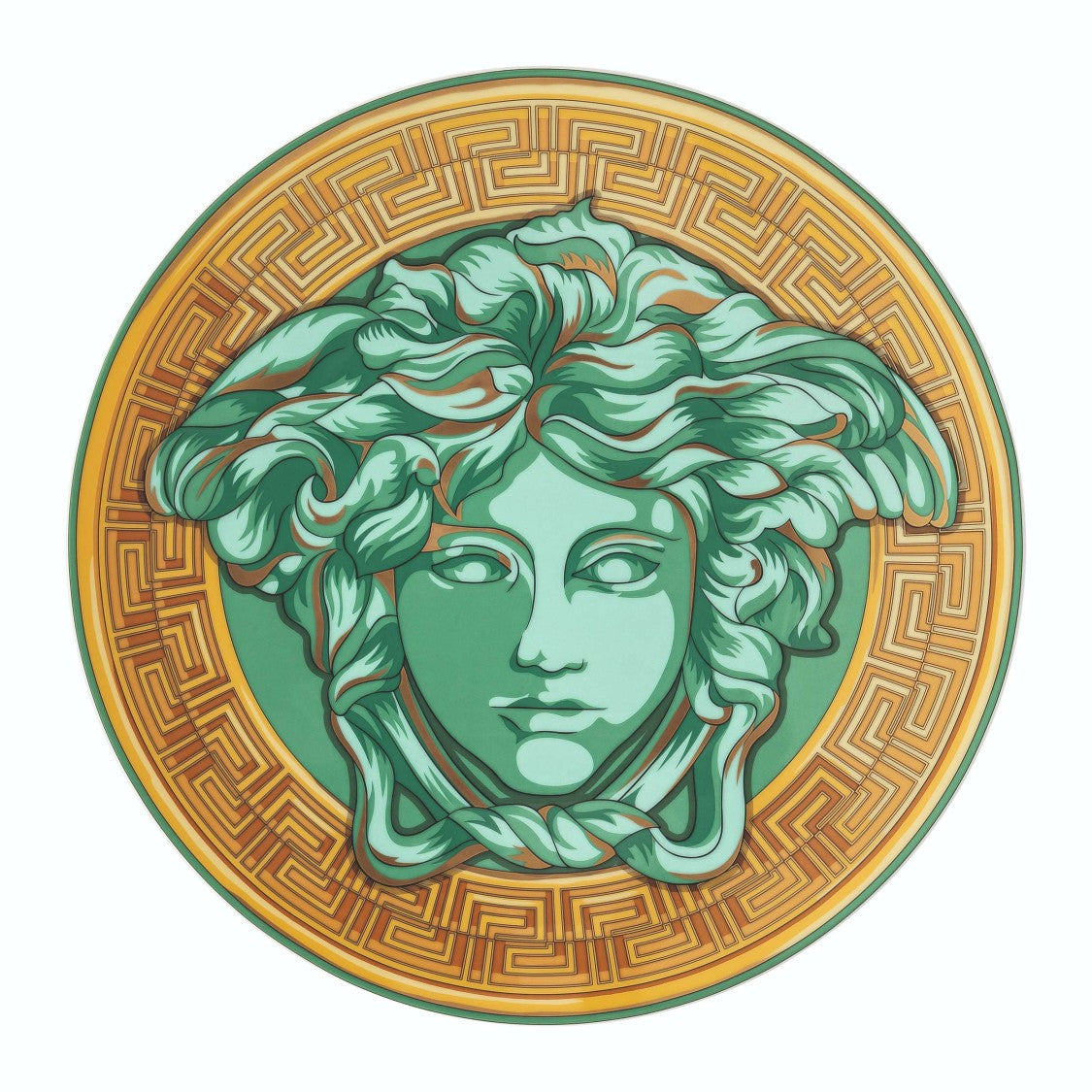 Versace Home Medusa Greca Border Porcelain Plate