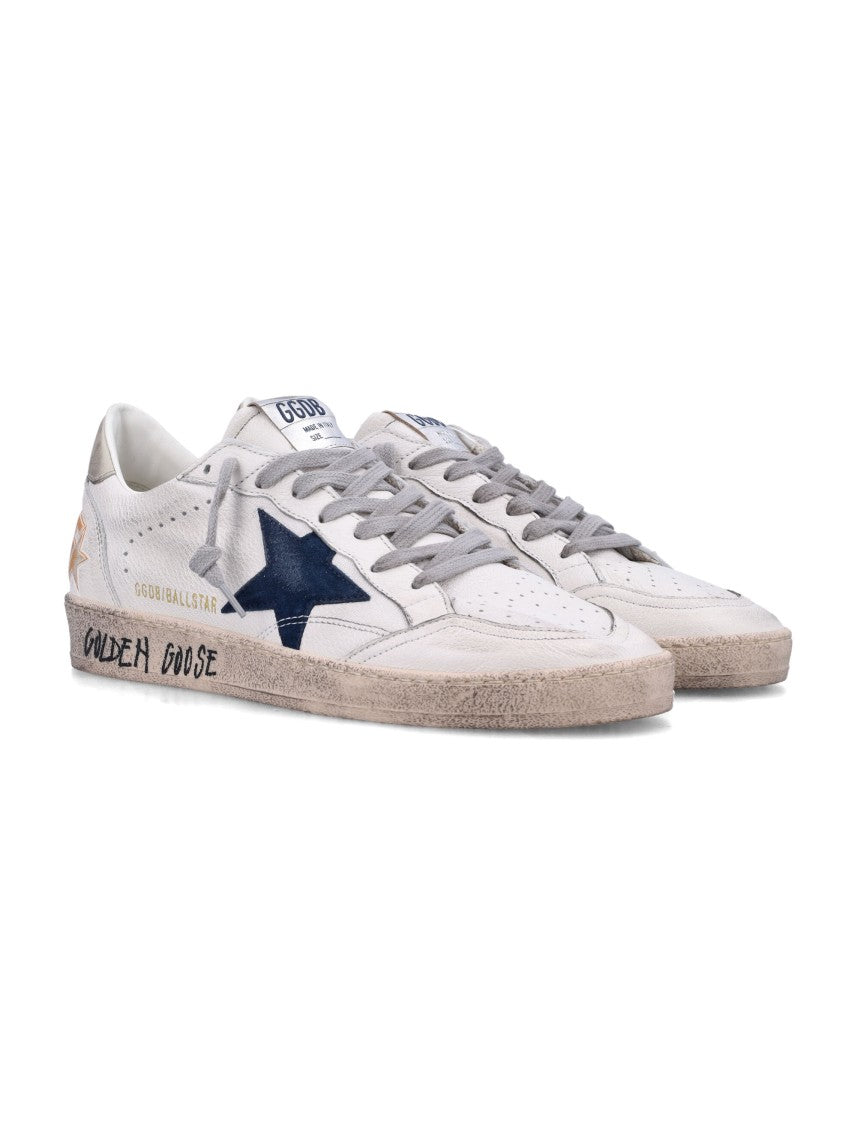Golden Goose White Ball Star Leather Sneakers