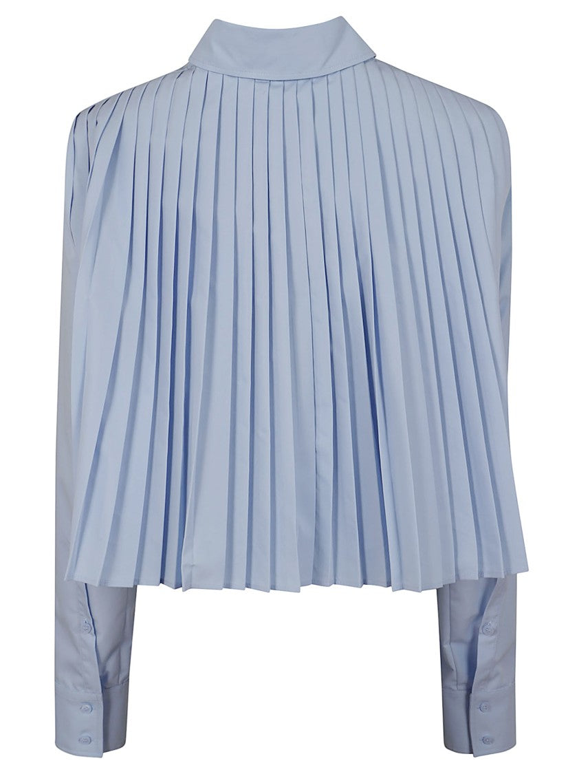 Max Mara Cropped Shirt With Pleated Back Design