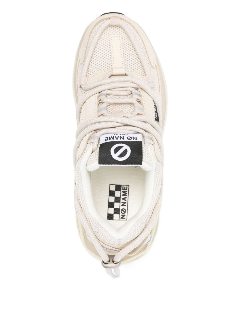 No Name Beige And White Chunky Sole Sneakers