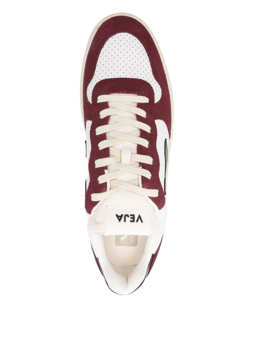 Veja Low-Top Calf Leather Sneakers With Suede Overlays