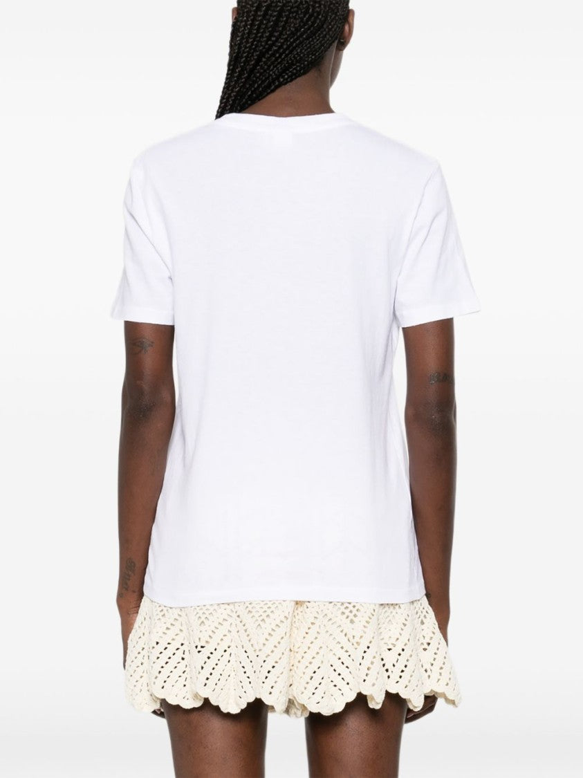 Chloé Artistic Print T-Shirt With Horse Design