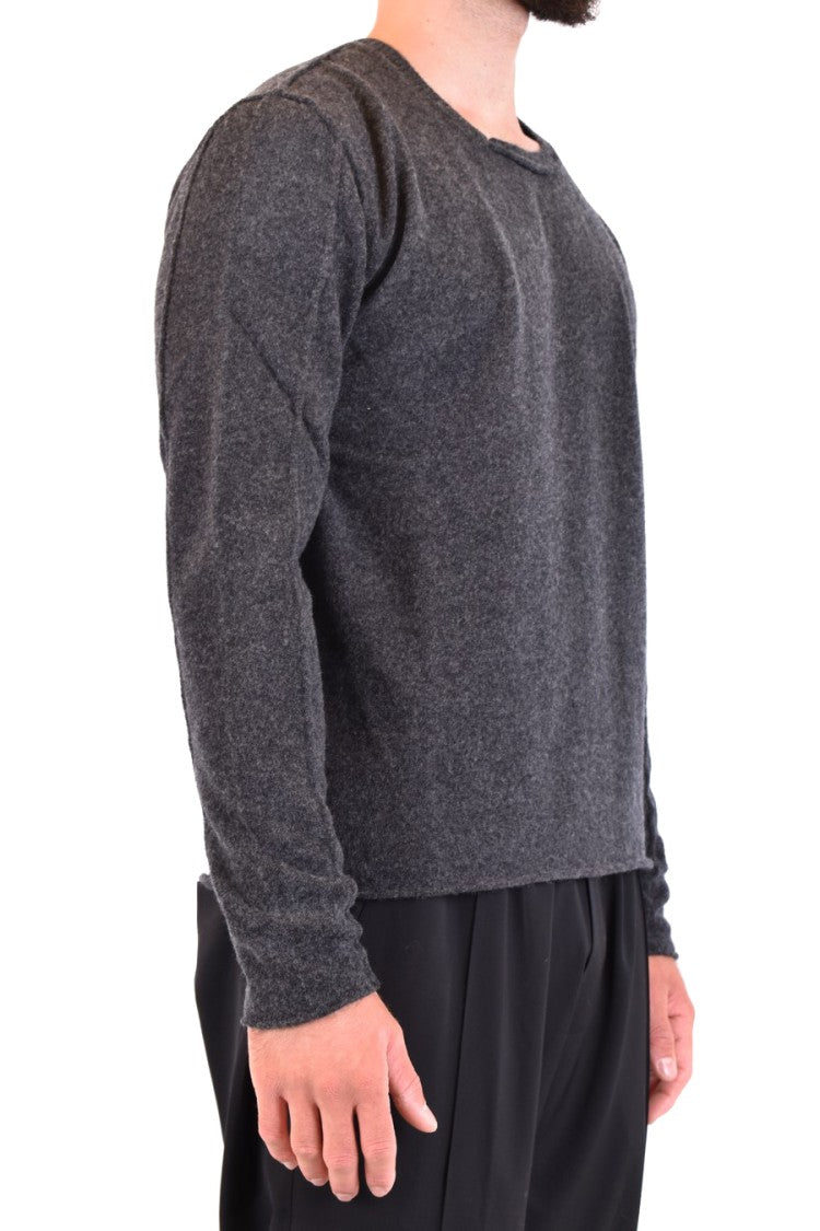 Isabel Benenato Sophisticated Knit Sweater With Textured Fabric
