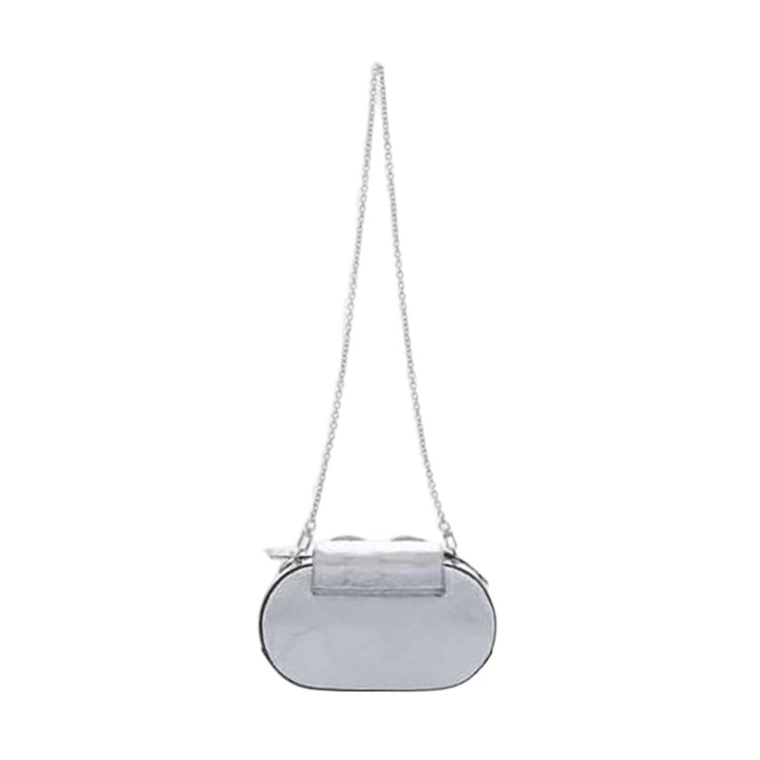 Vivienne Westwood Shiny Metallic Crossbody Bag With Heart-Shaped Flap