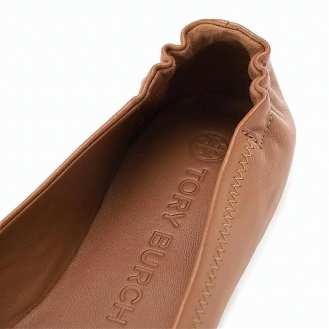 Tory Burch Mini Travel Lambskin Leather Ballerina Flats