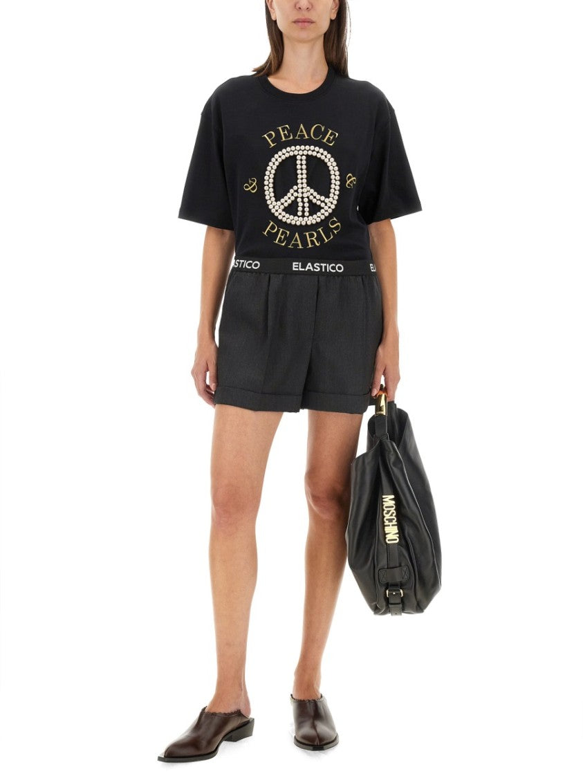 Moschino Tailored Grey Wool Shorts