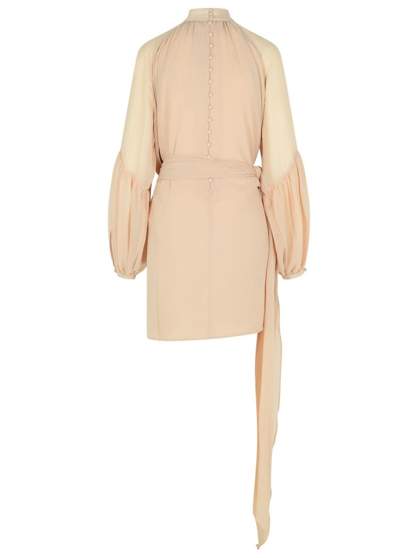 Rotate Joan' Hazelnut Polyester Dress