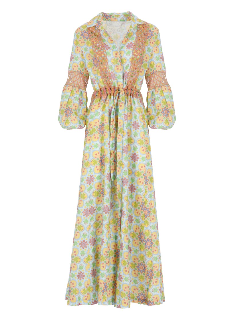 Temptation Linen Dress With V-Neck