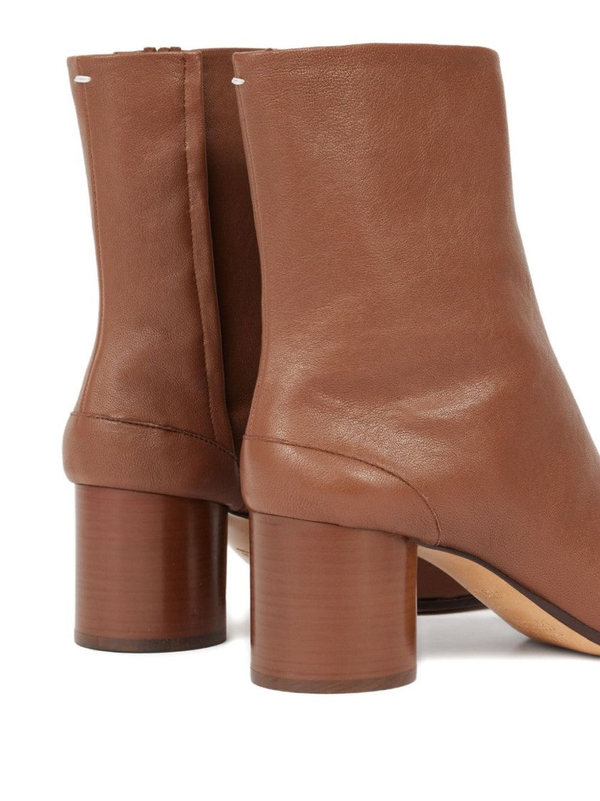 Maison Margiela Brown Lamb Leather Ankle Boots