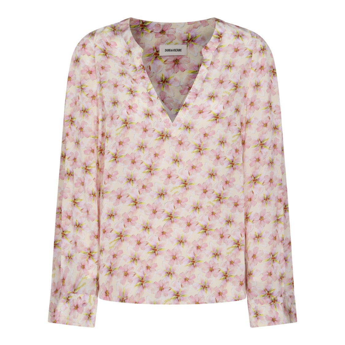 Zadig & Voltaire Floral-Patterned Long-Sleeved Viscose Top