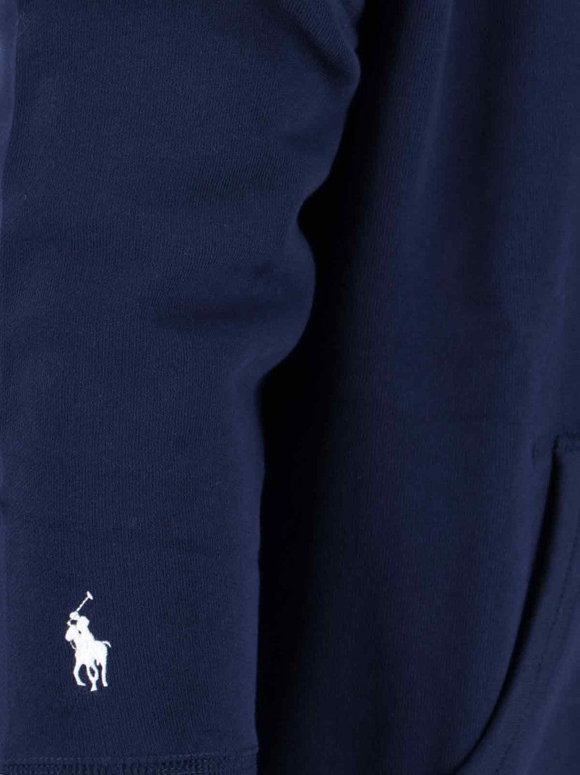 Polo Ralph Lauren Navy Blue Zip-Up Hoodie With Iconic Logo Detail